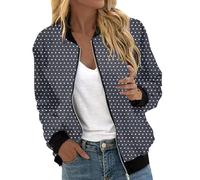 Generico Giubbino Jeans Donna con Strass Top da Baseball da Donna, Autunnale, per Tempo Libero, con Tasca Sottile, Giacca, Camicetta, Cappotto Giubbotto di Jeans Donna (Black, XL)