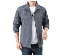 Generico Giubbino Uomo Estate Giubbotto Softshell Bomber Moto Antipioggia Jacket Invernale Uomo Casual Leggero Giubbotto Abbigliamento Mezza Stagione