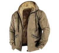 Generico Giubbino Uomo Inverno Bomber Uomo Antivento Camera Leggero Giacca Sci Jacket Vento Imbottito Taglie Forti Giubbotto Militare Lavoro Trekking Tattico Abbigliamento 12#Cachi XXL