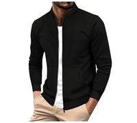 Generico Giubbino Uomo Primavera Blauer, Giacche Estive Uomo dal Taglio Classico Chiusura con Cerniera Giaccone Maniche Lunghe Tasche Laterali Giacchetta Pratica Semplici E Comodi Primavera Estate