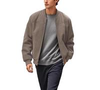 Generico Giubbotto bomber da uomo, giacche leggere da uomo, giacca da volo leggera, casual ed elegante con tasca (Cammello,XL)