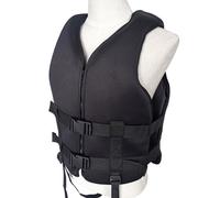 Generico Giubbotto di Salvataggio per Adulti E Bambini,Giubbotto Salvagente per Il Nuoto Salvataggio Regolabile,per Sport Acquatici, Giubbotto in Neoprene, Giubbotto da Snorkeling,Nero,XXL
