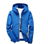 Generico Giubbotto Invernale Uomo Cappotti Giacche Impermeabile Antipioggia Pioggia Giaccone Trekking Cappotto Da Lavoro Tattico Termico Giacca Elegante Abbigliamento Parka Blu reale 6XL