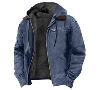 Generico Giubbotto Invernale Uomo Giaccone Invernale Uomo - Antivento Bomber Softshell Giacche Jacket Termica Giacconi Pesante Maglione Elegante Trekking Outdoor Abbigliamento Marina L