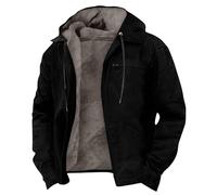 Generico Giubbotto Invernale Uomo Softshell Giacca Invernale Uomo Termica Giacconi Maglione Jacket Antivento Bomber Casual Cappotto Elegante Trekking Outdoor Abbigliamento Nero 4XL