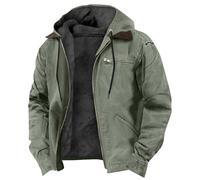 Generico Giubbotto Invernale Uomo Softshell Giaccone Invernale Uomo Antivento Giacche Cappotto Jacket Termica Bomber Casual Giubbino Sportiva Outdoor Trekking Abbigliamento Verde chiaro M