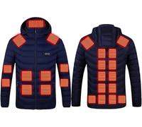 Generico Giubbotto Riscaldato Uomo Donna Impermeabile con Batteria, Giacca Termica a Maniche Lunghe Trapuntata, Ideale per Lavoro all'Aperto, Moto, Sci e Caccia nella Stagione Fredda