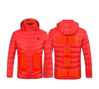 Generico Giubbotto Riscaldato Uomo Donna Impermeabile con Batteria, Giacca Termica a Maniche Lunghe Trapuntata, Ideale per Lavoro all'Aperto, Moto, Sci e Caccia nella Stagione Fredda