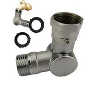 Generico Giunto Girevole per Tubo Giardino - Raccordo Metallico Girevole a 180 e 360 Gradi,Adattatore Regolabile per Irrigazione Esterna Giardinaggio Manutenzione Piscina Pulizia Autovettura