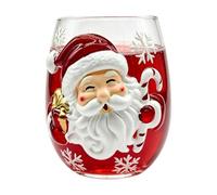 Generico Glass Christmas Coffee Mugs, 3D Patternn Non-Slip Tea Cups