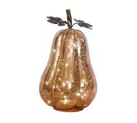 Generico Glass Pumpkin Light, Fall Halloween Lamp, Glass Light Up Pumpkin