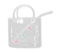 Generico Glass Purse For Drinks | Clear Purse Glass Drinking, Handbag Shaped Cocktail Glasses With Straw, For Home Bar Party Bridal Shower Girls Night Wedding