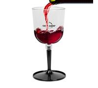 Generico Glass - Single Wine Glasses | Portable Drink Bottle| Compact Wine Cup With Stem | Lightweight, Unbreakable Travel Tumbler | Backpacking, Patio Parties, Bbq, And Vacations