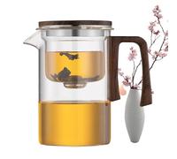 Generico Glass Teapot, New Slim Waist Handleless Magnetic Filter Tea Maker, Modern Glašs Teapöt for Loose Leaf Tea, Heat-Resistant Borosilicate Glašś, 1 Teapot