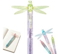 Generico Gleaming Wings Dragonfly Pen, Dragonfly Fidget Click Pen with Moving Wings, Novelty Ballpoint Pens with Translucent Barrel for Journaling,Office and Desks