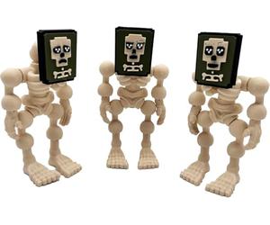 Genérico Gli Hotspotitos - Set 3 statuette articoli Brainrot XL Scheletri Meme Italiani Articolati 12 cm - Collezione Ufficiale Brainrot Memes - Trinità del Caos Digitale- Brain Rot