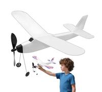 Generico Glider Aircraft, Rubber Powered Guard, Balsa Wood System, Easy Assembly Design, Prevents Crash Damage, Educational Essentials, Aerodynamic Style for Boys Girls School Vanity