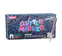 Generico Glitter Markers - Quick Drying Painting Pens, Ink Coloring Set with Vibrant Finish, Art Drawing Markers, Craft Glitter Pens, Creative Writing Tools for Kids Students Artists Teachers