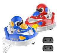 Generico Glow Crashers RC Bumper Cars, with LED Lights and Music, Rechargeable RC Bumper Cars (2*Mix)