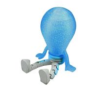 Generico Glow In The Dark Figure - Posable Light Bulb Man, Luminous Desktop Mannequin with Articulated Joints, Neon Yellow Aesthetic Statue, Ideal for Workplace Desk Party Favors Decor