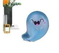 Generico Glow In The Dark Ghost Figurine - Resin, 2.36x1.57in Miniature Halloween Decor Luminous Design | Spooky Collectible Ornament, Glowing Ghost Sculpture For Bookshelf, Desk, Fireplace, Bedroom