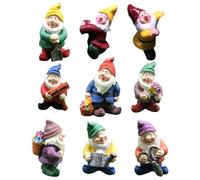 Generico Gnome Figurine | Fade Resistant Finish | Weatherproof Resin | Whimsical Lawn Sculpture | Tiny Mythical Statue | Outdoor Flower Pot Ornament | For Shelf Table Yard Nursery