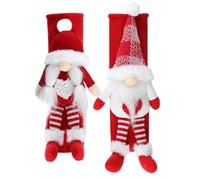 Generico GNOME Fridge Door - Set of 2 Swedish Tomte | Handle Covers Kitchen Appliance Handle Protector for Fall, Thanksgiving, Holiday, Oven, Refrigerator, Home Decor, Seasonal Decorations