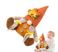 Generico Gnome Ringraziamento - Decorazione autunno delle foglie di acero girasole senza faccia Rudolph | Decorazione tavolo Ringraziamento e port per la casa, lussuosi ornamenti gnomi svedesi per
