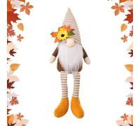 Generico Gnomes Plush - Flexible Sunflower Character Doll | Halloween Decoration | Autumn Harvest Figure, Festive Display Piece For Home Cafe And Tabletop Shelf Mantel With Bendable Wire Frame