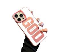 Generico God Has a Plan for You Inspirational Phone Case for iPhone 17 Pro Max, Shockproof Soft Silicone Cover, Durable Slim Fit Anti-Scratch Design (13 Pro Max,Pink)