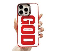 Generico God Has a Plan for You Inspirational Phone Case for iPhone 17 Pro Max, Shockproof Soft Silicone Cover, Durable Slim Fit Anti-Scratch Design (12 Pro Max,Red)
