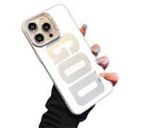 Generico God Has a Plan for You Inspirational Phone Case for iPhone, Christian Faith Pattern Design, Scratch-Resistant Anti-Slip Shockproof Protective Cover (Silver,for iPhone 15 Pro)