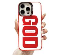 Generico God Has a Plan for You Inspirational Phone Case for iPhone, Christian Faith Pattern Design, Scratch-Resistant Anti-Slip Shockproof Protective Cover (Red,for iPhone 13 Pro)