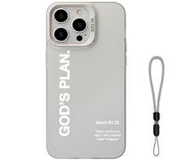 Generico God Has A Plan for You Inspirational Phone Case for iPhone, Shockproof Soft TPU Cover for iPhone 17/16/15/14/13/12/11 Pro Max (A-White,iPhone 12 Pro Max)