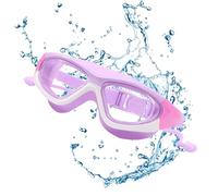 Generico Goggle per bambini per nuotare, occhiali da nuoto per bambini - Nessuna perdita di occhiali per impermeabili | Gli da nuoto in silicone con cinturino regolabile comodi per età 8-12