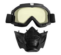 Generico Goggles di motocross bicchieri di maschera airsoft combo offroad in sella, protezione UV per occhiali da bici da bici ATV | Goggle motociclistiche durevoli uomini donne giovani durante il c