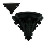 Generico Goтĥic Style Wall-Mounted Shelf - Decorative Storage for Living Room Bedroom | Vintage Black Floating Shelf for Kitchen Bathroom | Dark Academia Home Decor
