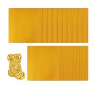 Generico Gold Aluminum Foil - 20-Piece 15x15cm Embossed Aluminum Sheets Crafting Foil | Heavy Duty Art & Craft Supplies for Painting Engraving Mounting Tooling Metalworking Home Decor School