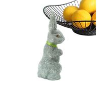 Generico Gold Glitter Easter Bunny Figurine | Foam Decorative Ornament With Colorful Bow | Table Centerpiece & Home Decor | Spring Holiday Accent For Mantel, Shelf, Or Dining Table