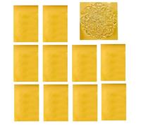 Generico Gold Leaf Sheets - 10 Pieces Aluminum Foil Golden Sheet, Gilding Gold Paper, Transfer Leaf, Easy Cut Craft Foil | For Flower Nail Painting Wedding Home, Gift Wrapping, DIY Card Making