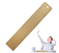Generico Gold Messing Linal, 15 cm di rame, usura e trasporto in linea retta. Si adatta perfettamente a borse o valigie scolastiche, ideale e ondulato, linea di matematica per studenti