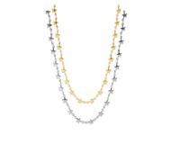 Generico Gold Necklace for Women,Star Gold Plated Stainless Steel Necklace/Bracelet,Simple Statement Jewelry For Women Jewelry Party Friends With For You Jewelry Fashion Accessories Creative (1-5)