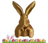 Generico Gold Rabbit Decor,Easter Bunny Decorations With Gold Finish | Spring Rabbit Table Centerpiece - For Home Party Living Room Bedroom Desk Shelf Dining Table Mantel Entryway Cabinet Indoor