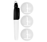 Generico Golf Ball Marker - Alignment Line Tool, Precision Drawing Aid with Stencil Guide, Putting Accuracy Marker with Pen Holder Clip, Ball Liner Template Compact Design, Training Accessory