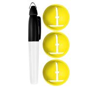 Generico Golf Ball Marker - Alignment Line Tool, Precision Drawing Aid with Stencil Guide, Putting Accuracy Marker with Pen Holder Clip, Ball Liner Template Compact Design, Training Accessory