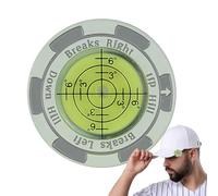Generico Golf Ball Marker Hat Clip, Reading Aid with Horizontal Bubble Level, Stylish Alignment Tool, Putting Practice, Beginner And PRO Golf Trainer, 5.79x3.43x0.39 in