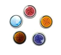 Generico Golf Ball Marker Round cap Clip Mark with Level Function, Portable Removable Attaches, Easily to Golf cap, Golfs Training Tool Ball Line Marker Accessory (5 Mix)