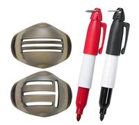 Generico Golf Ball Marker Stencil - Alignment Guide Drawing Template Shell | Golf Ball Marking Aid, Clear Impression Drawing Template, Durable Marker | Putting Practice Swing Training Sports Accessory