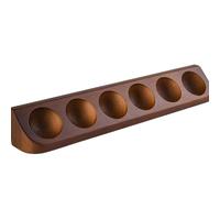 Generico Golf Ball Rack - Golf Ball Display Case| Golff Balll Collection Case | 6-Holes Wood Golff Balls Storage Holder, Golfer Enthusiast Collection Cabinet Shelf Decor for Living Room Bookshelves