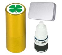 Generico Golf Ball Stamp Kit, Reusable Metal Golf Stamp with Refillable Ink
